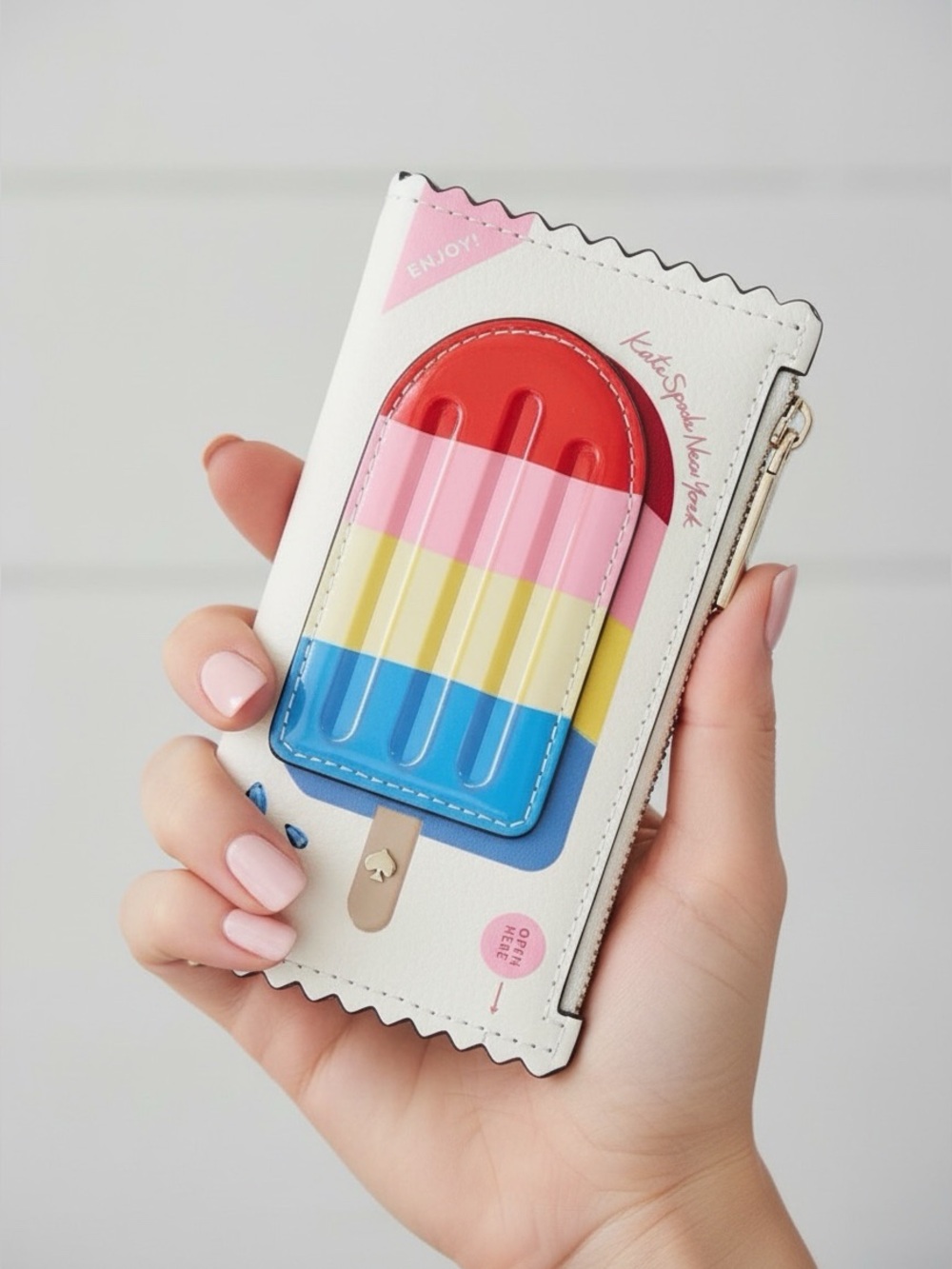 Kate Spade Popsicle Zip Wallet | Ice Cream Novelty Card Holder | NWT - Picture 5 of 5